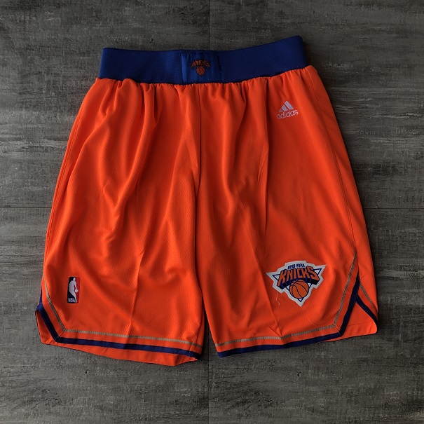 Men NBA New York Knicks Orange Shorts 04161->los angeles clippers->NBA Jersey